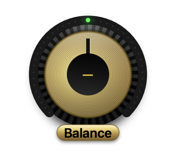 Balance knob