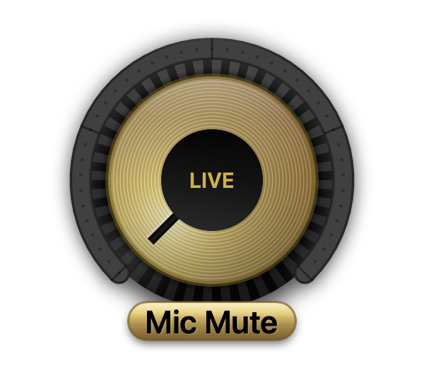 Mic mute knob